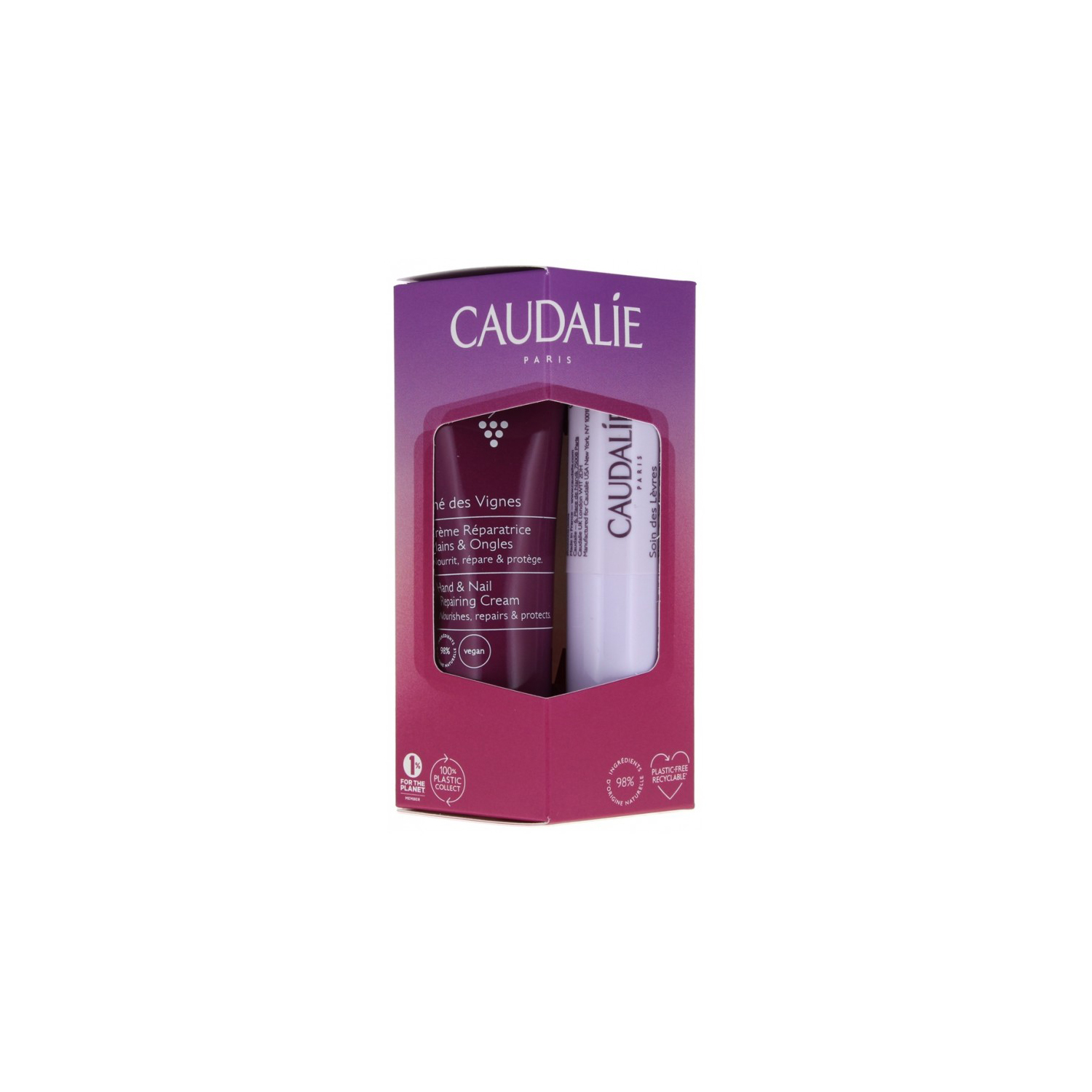 -1- Caudalie Thé des Vignes Duo Gourmand Mains & Lèvres (30ml + 4,5g)
