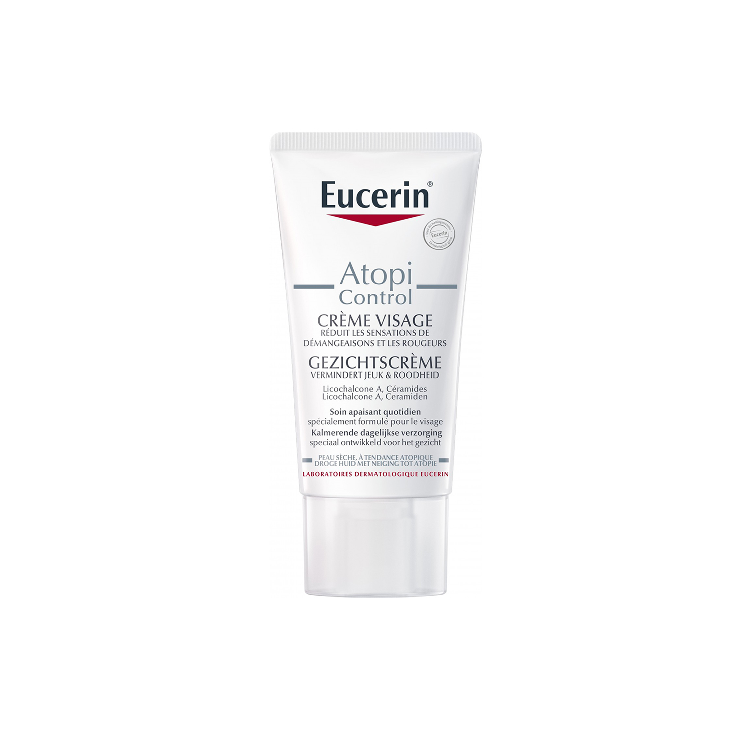 -1- Eucerin AtopiControl Crème Visage Calmante (50ml)