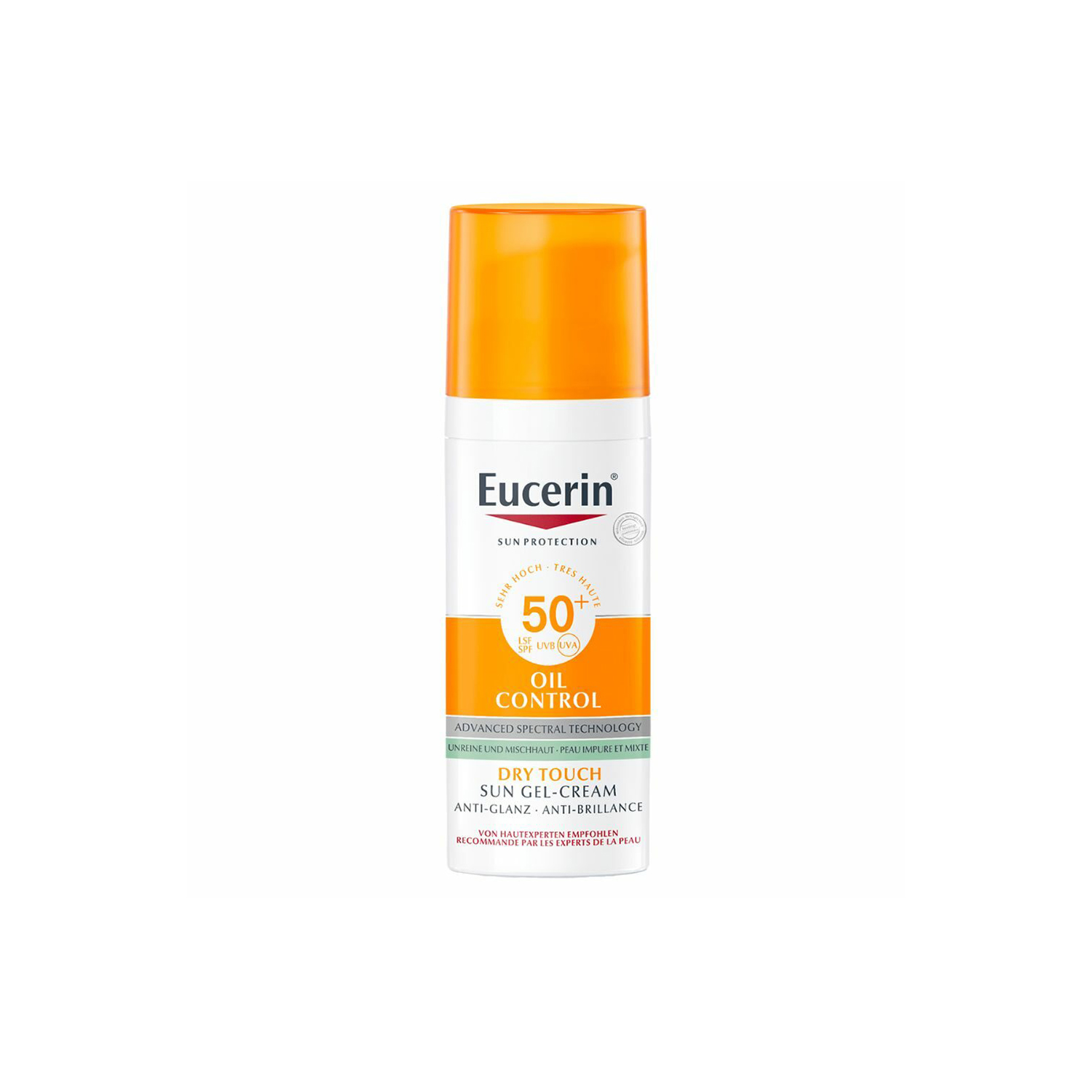 -1- Eucerin crème solaire Oil Control Gel-Crème SPF 50+ (50ml)