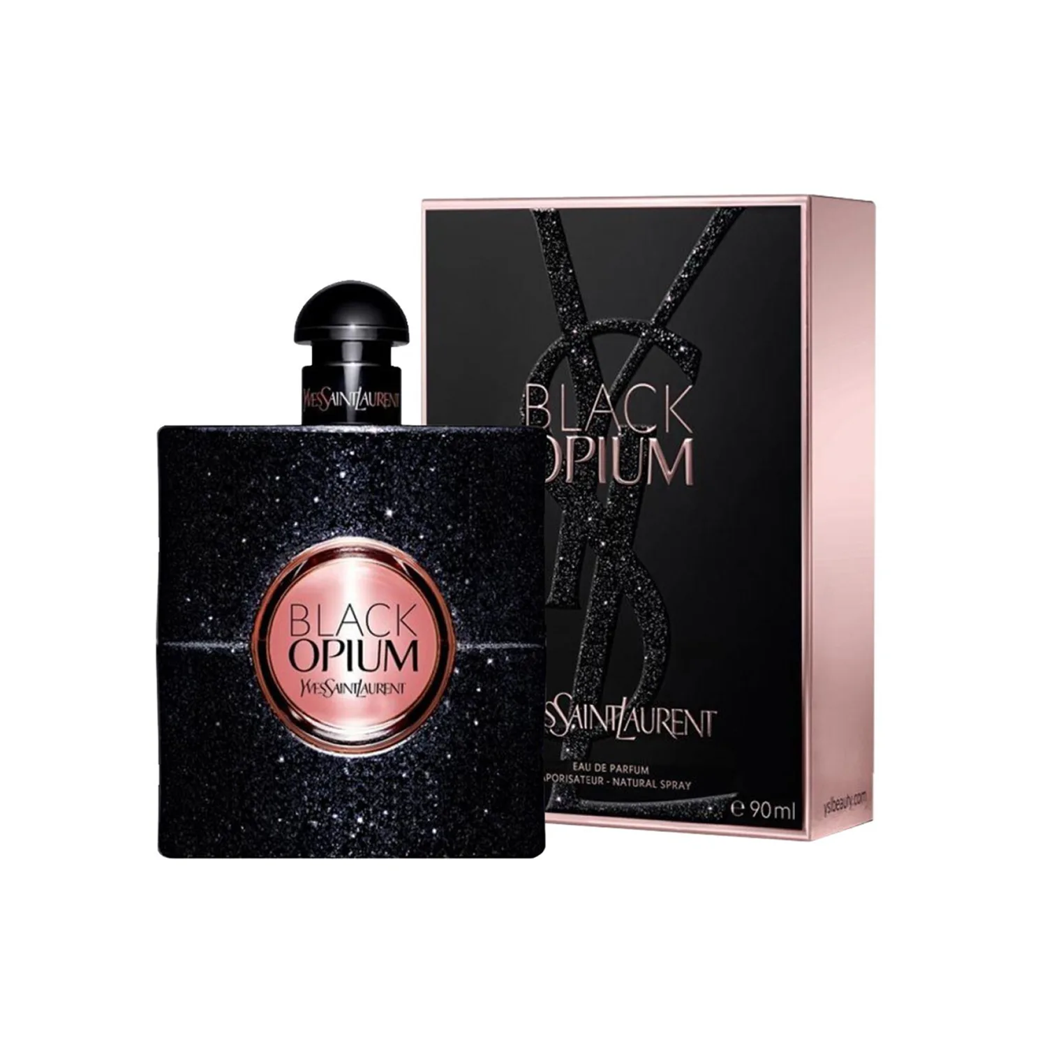 -1- Eau de Parfum Yves Saint Laurent Black Opium Pour Femme (90ml)