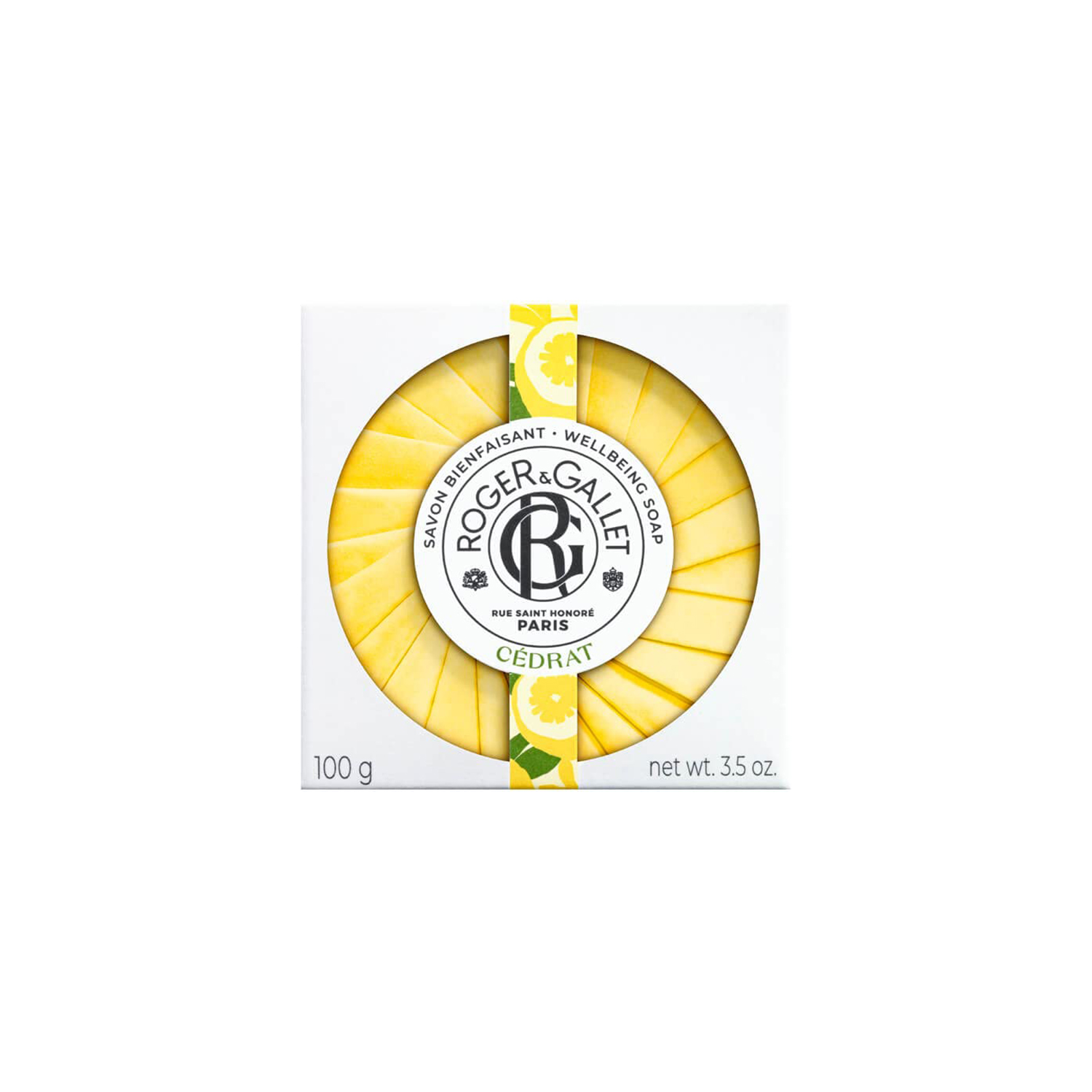 -1- Roger & Gallet Savon Bienfaisante à l'huile l'essence de Cédrat (100g)