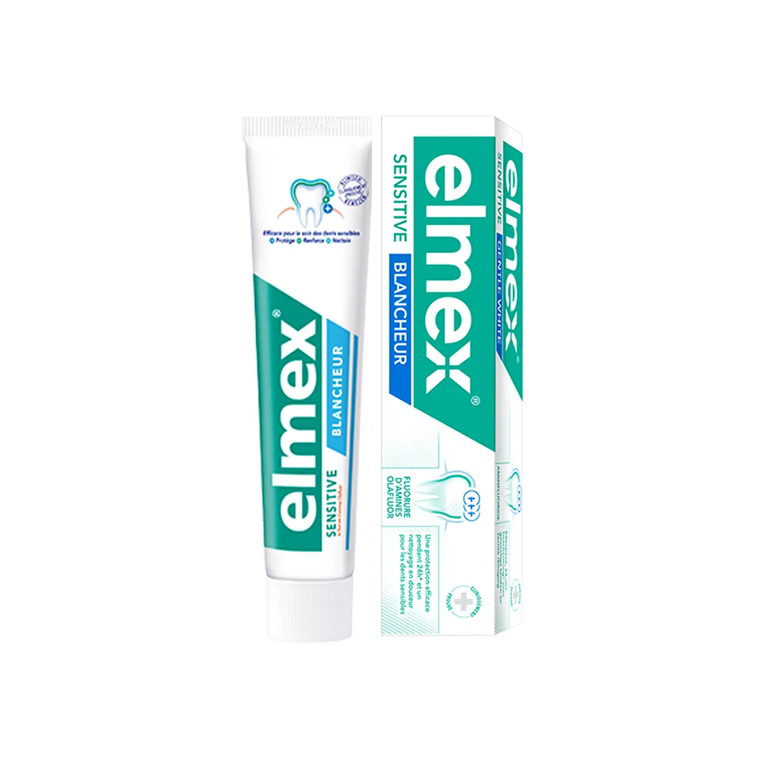 -1- Elmex dentifrice Sensitive Blancheur (75ml)
