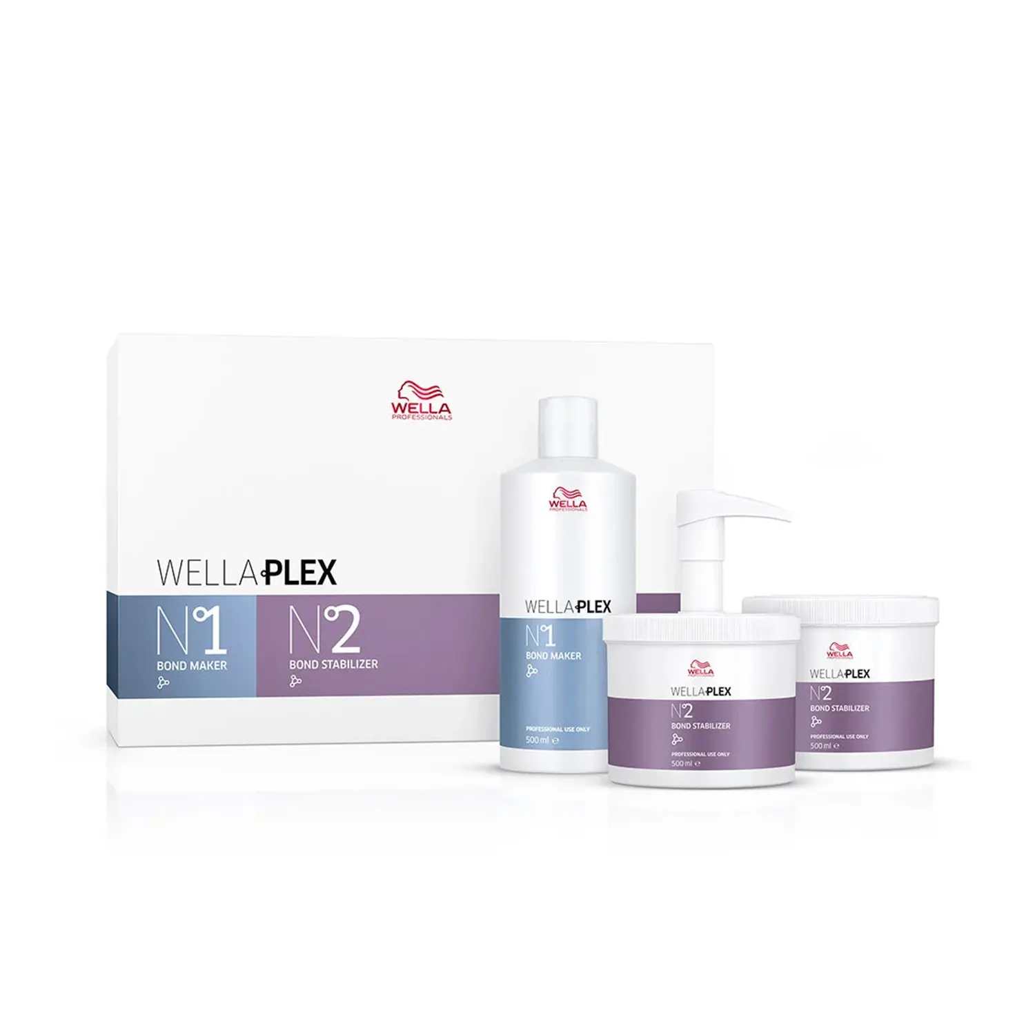 -1- Wellaplex Salon Kit (x1 Nº.1 x2 Nº.2) (500 ml)
