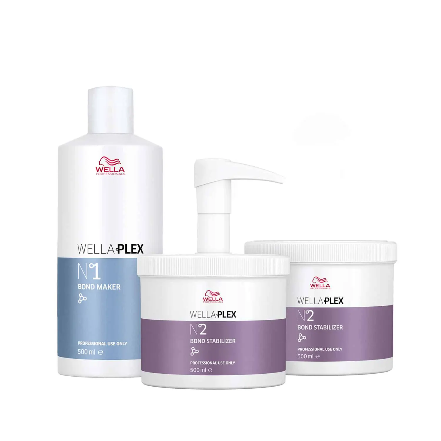 -2- Wellaplex Salon Kit (x1 Nº.1 x2 Nº.2) (500 ml)
